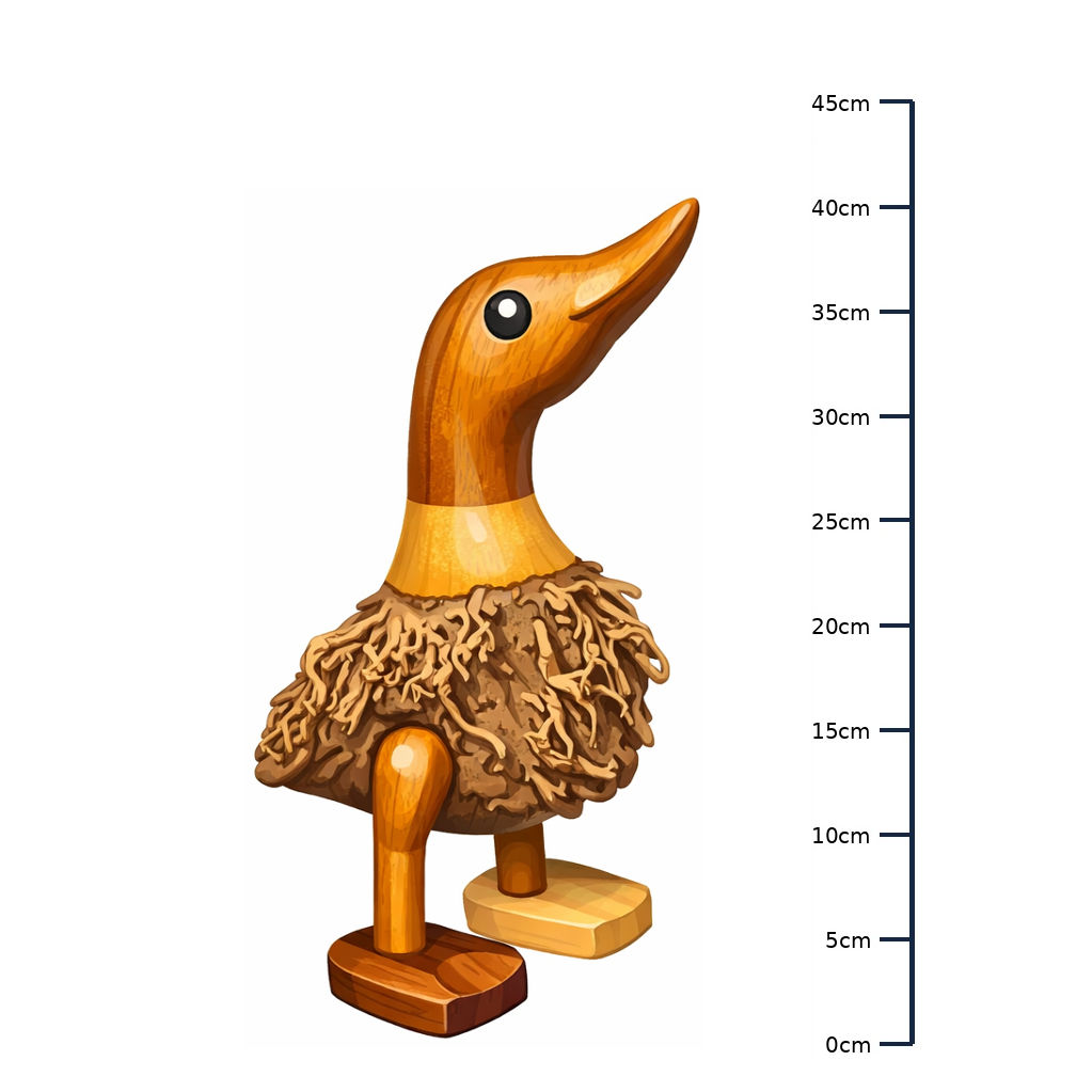 Handgefertigte Ente in Größe L – 40 cm