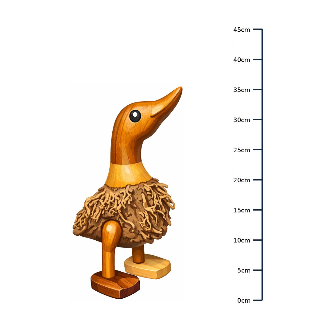 Handgefertigte Ente in Größe M – 35 cm