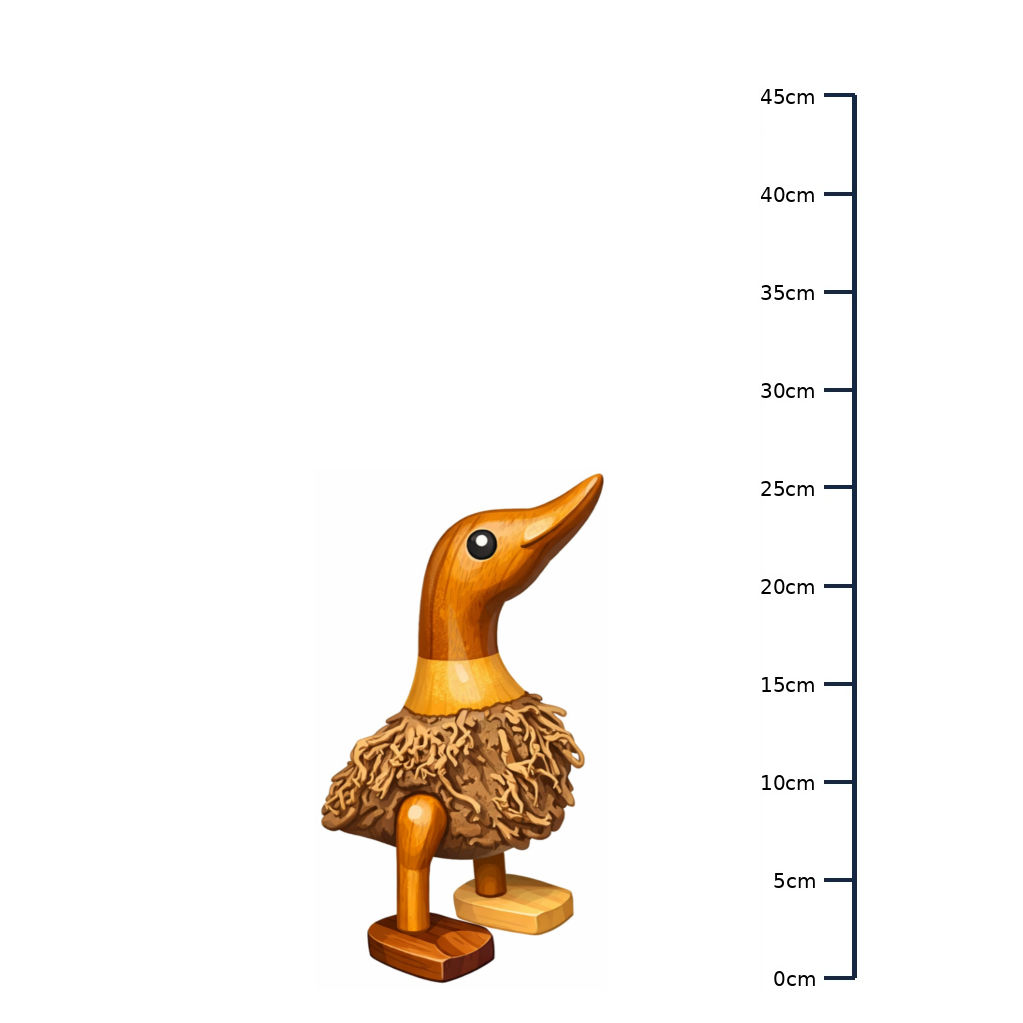 Handgefertigte Ente in Größe S – 25 cm