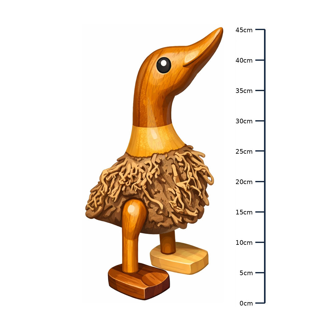 Handgefertigte Ente in Größe XL – 45 cm
