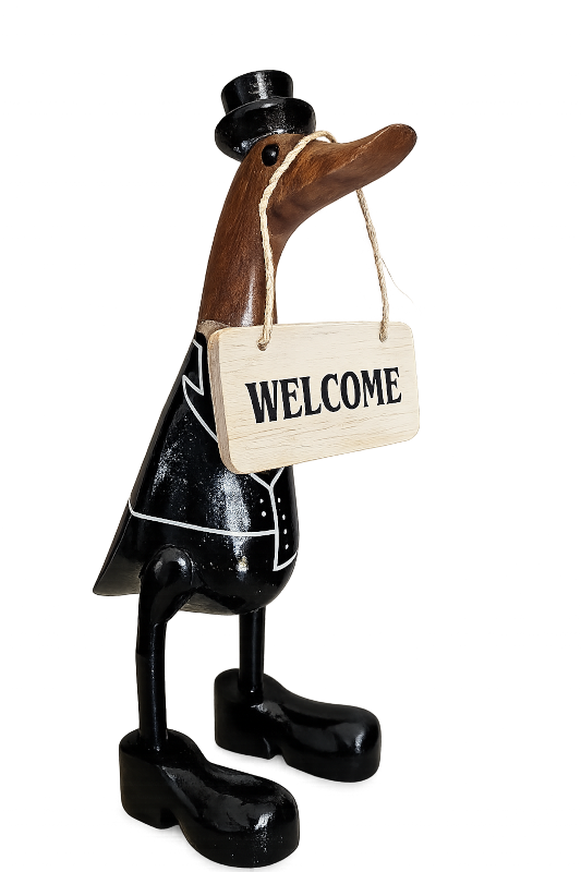 Welcome sagt der Butler, 25cm hoch