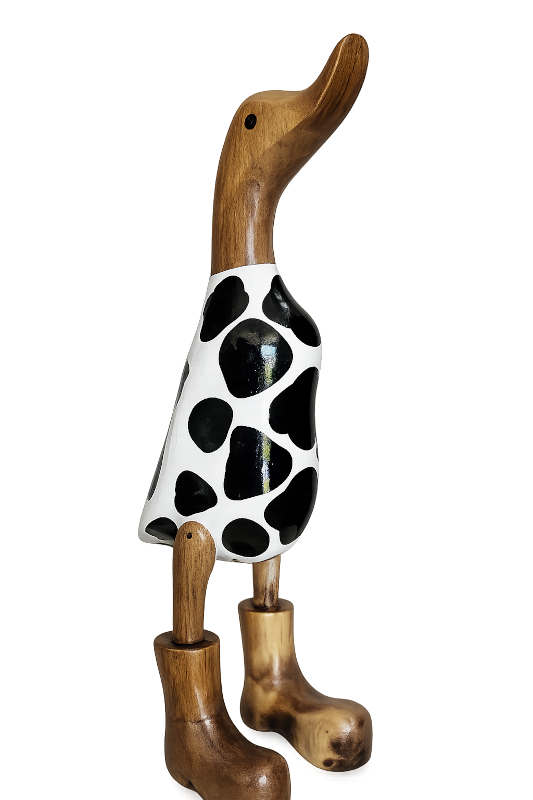 Die Kuhflecken Ente, 28cm hoch