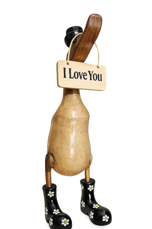Der Liebesbote, 40cm hoch + Schild