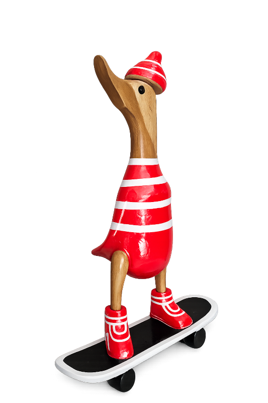Rollerboy in rot, 28cm hoch