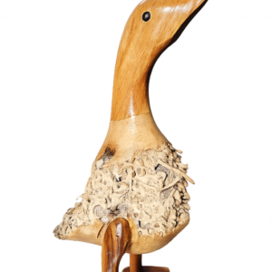 Sonder-Ente mit Bambuswurzelbauch, 25cm hoch