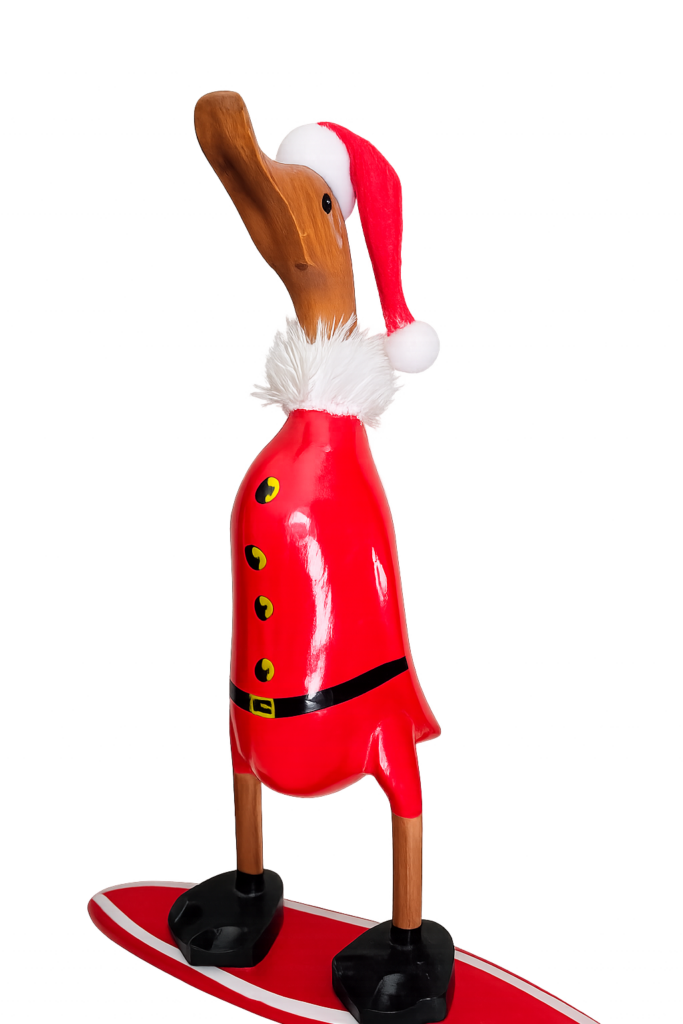 Weihnachtsmann als Surfer, 25cm hoch