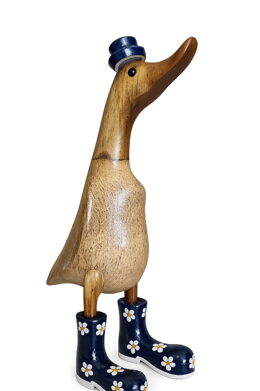 Die Blümchenstiefel Ente, 35cm hoch